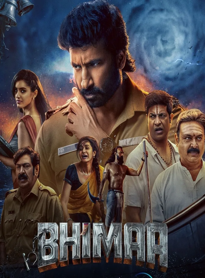 Bhimaa (2024) (Hindi + Telugu) Dual Audio UnCut Movie HD ESub